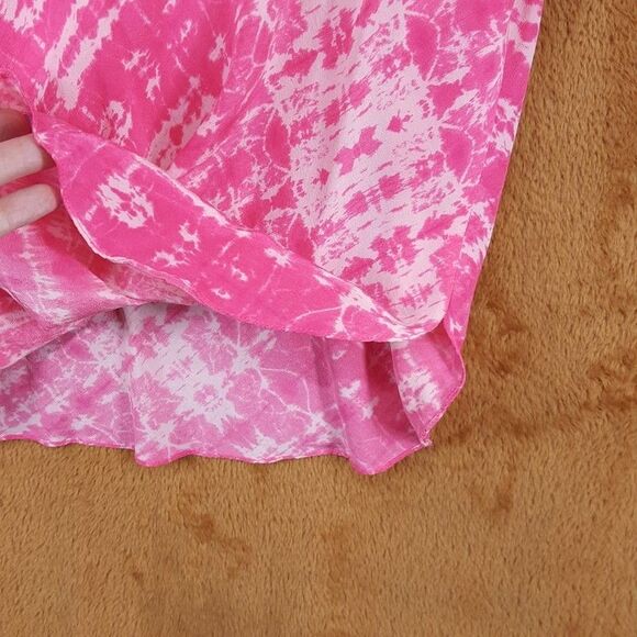 AMANDA UPRICHARD Top Womens Petite P Pink Tie Dye Pullover Camisole Tank Silk - Picture 5 of 9